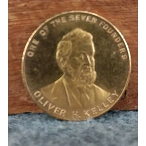 1941 USA US Oliver‎ H. Kelley ORDER OF PATRONS OF HUSBANDRY Grange Medal i113977